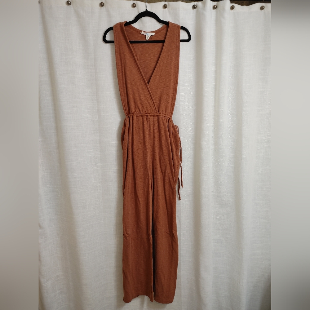 Free People Rust Jumpsuit